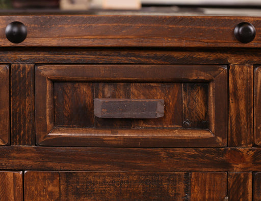 Westgate Rustic Brown TV Stand - 80" - Crafters and Weavers