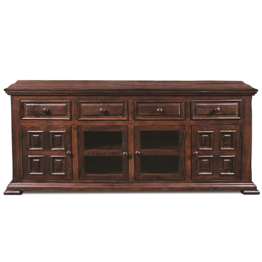 DUPLICATE LISTING Keystone 73" TV Stand - Rustic Brown - Crafters and Weavers