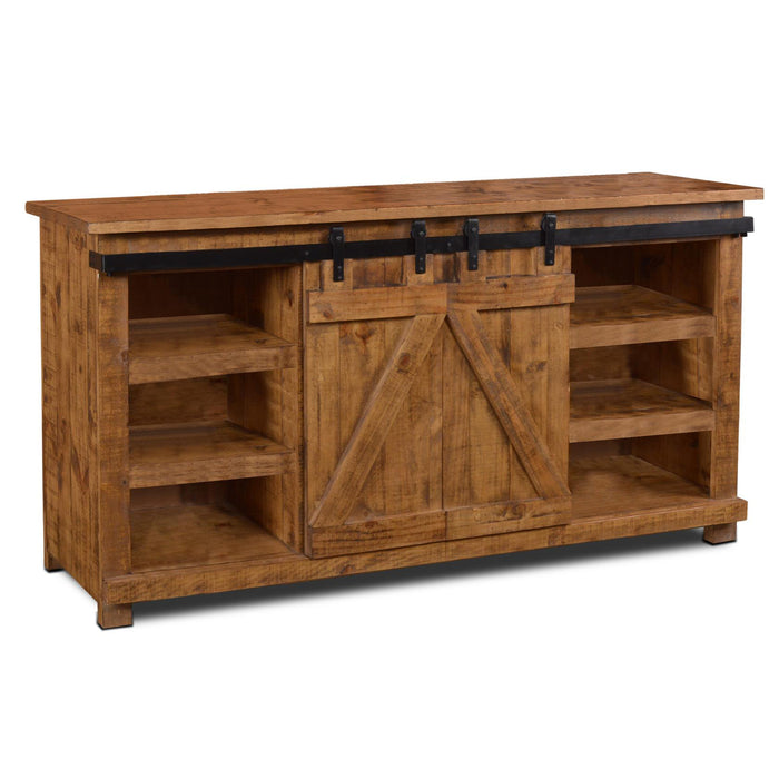 Westgate 70" Sliding Barn Door TV Stand (3 Colors Available) - Crafters and Weavers