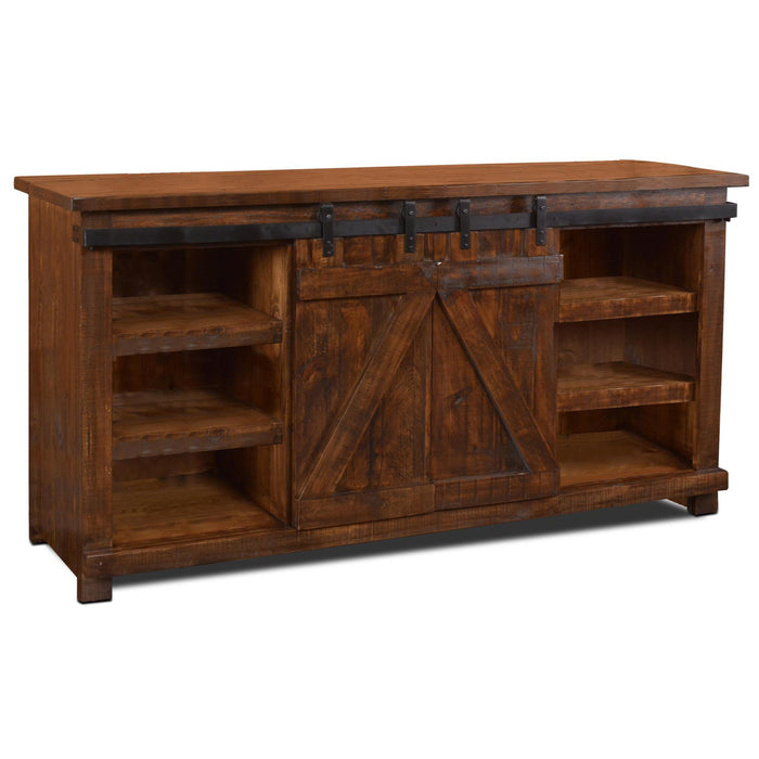 Westgate 70" Sliding Barn Door TV Stand (3 Colors Available) - Crafters and Weavers