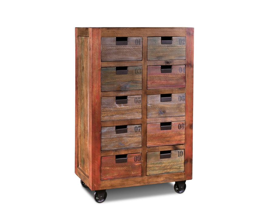 Bayview Solid Wood 10 Drawer Dresser - Crafters and Weavers