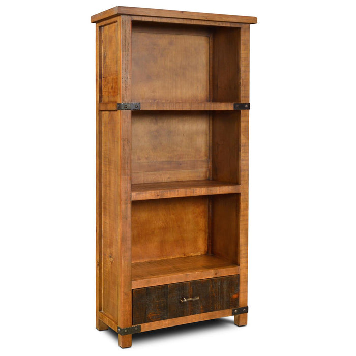 Marrone Bookcase with Drawer - 72"H - Crafters and Weavers