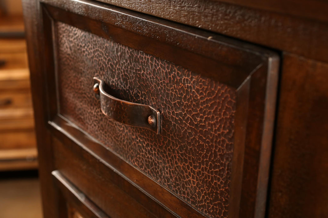 Elements Collection Copper Highboy Dresser - Crafters and Weavers