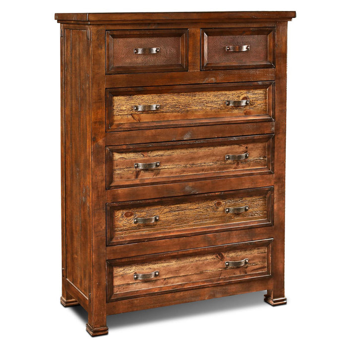 Elements Collection Copper Highboy Dresser - Crafters and Weavers