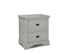 Landon 2 Drawer Nightstand - Distressed Gray - Crafters and Weavers