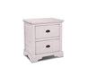 Landon 2 Drawer Nightstand - Distressed White - Crafters and Weavers