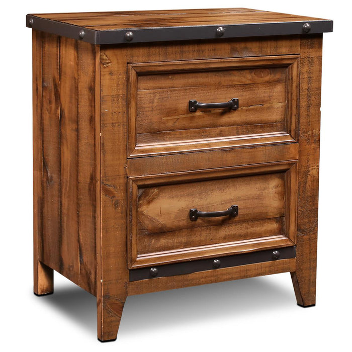 Larson 2 Drawer Nightstand - Crafters and Weavers
