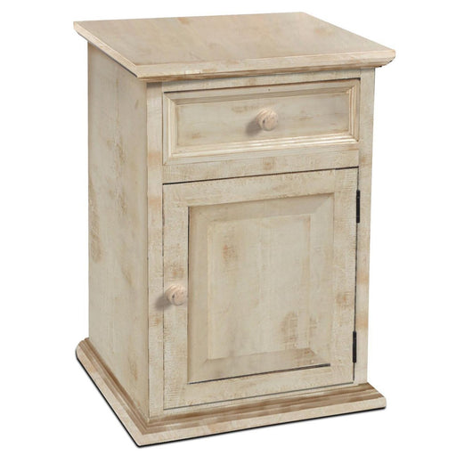 Landon 1 Drawer, 1 Door Nightstand - Antique White - Crafters and Weavers