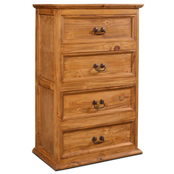Distressed Natural Wax Pine Rustic Industrial Chic Solid Wood Dresser Crafters and Weavers Distressed Natural Wax Pine Rustic Industrial Chic Solid Wood Dresser Crafters and Weavers