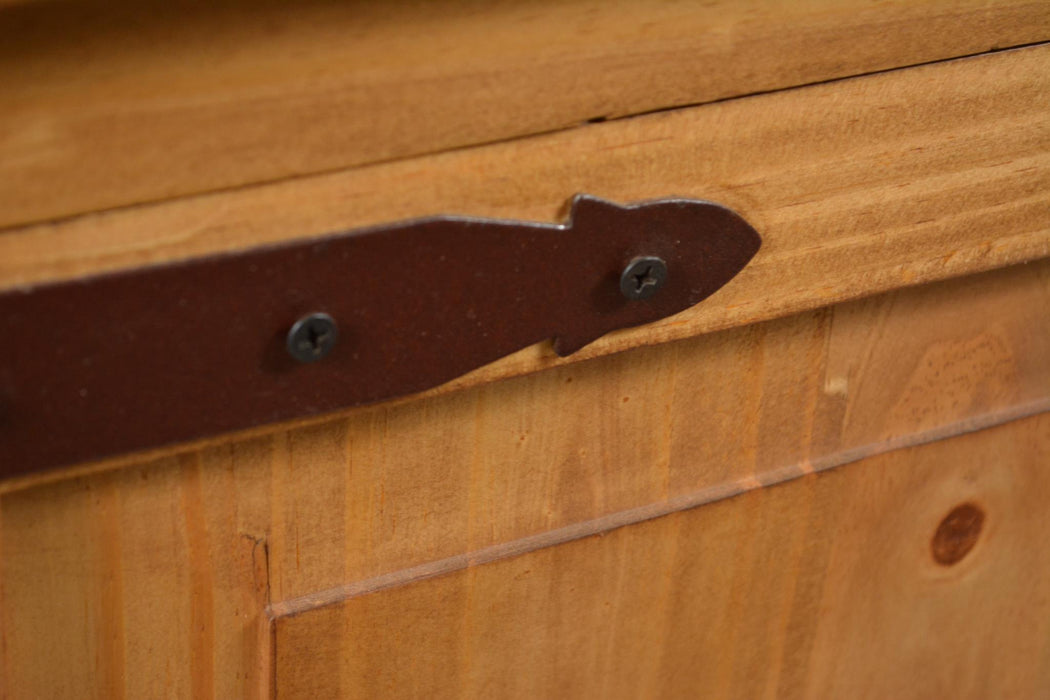 Montclare 1 Door / 1 Drawer Nightstand - Natural Wax - Crafters and Weavers