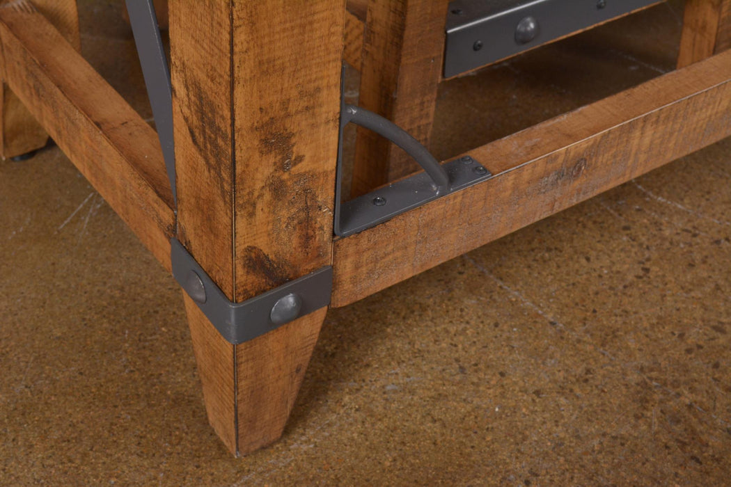 Larson Counter Height Console Table & Bar Stool Set - Crafters and Weavers
