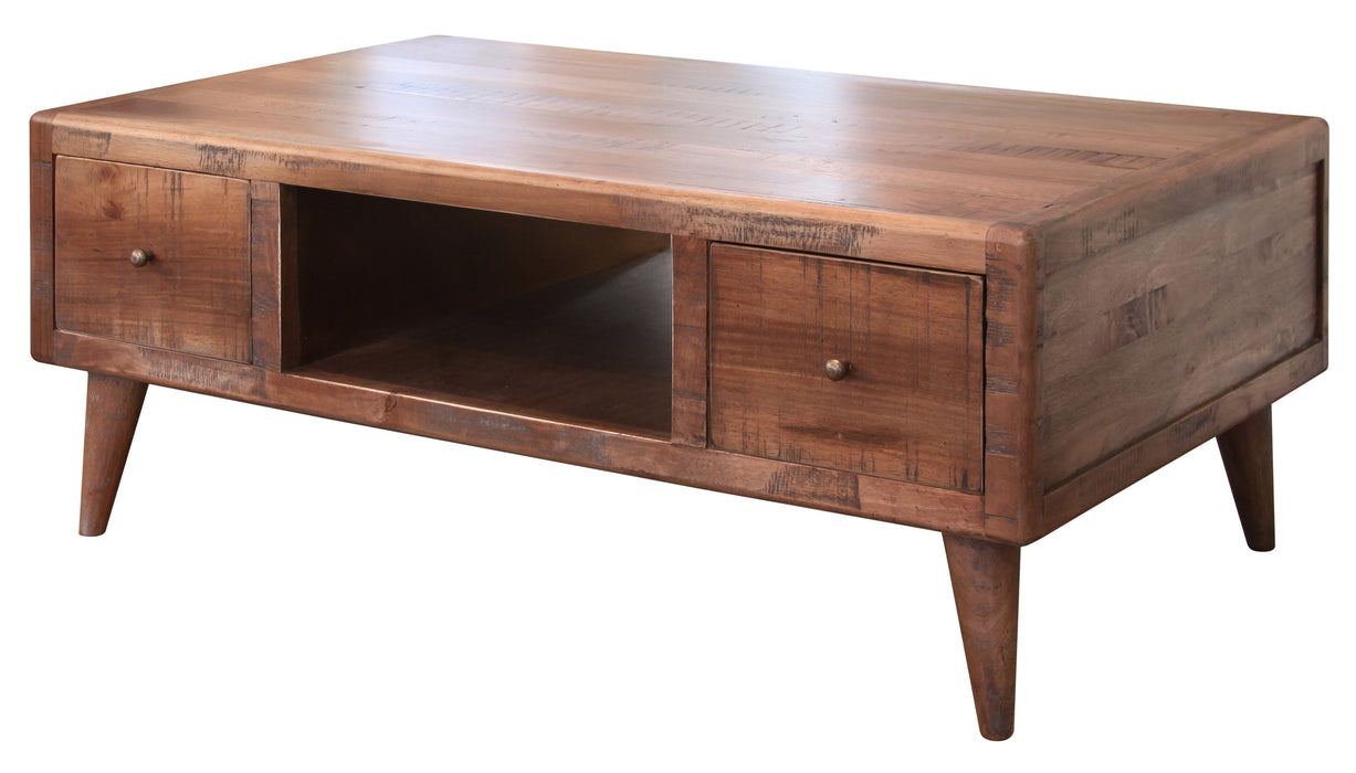 DISCONTINUED Bayshore Mid Century Retro Coffee Table - Mocha Brown - Crafters and Weavers