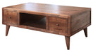 DISCONTINUED Bayshore Mid Century Retro Coffee Table - Mocha Brown - Crafters and Weavers