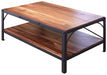 Granville Parota Industrial Tier Coffee Table - Crafters and Weavers