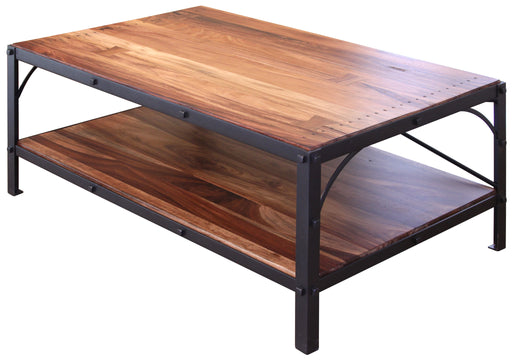 Granville Parota Industrial Tier Coffee Table - Crafters and Weavers