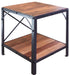 Granville Parota Industrial Tier End Table - Crafters and Weavers