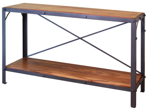 Granville Parota Industrial Tier Console Table - Crafters and Weavers