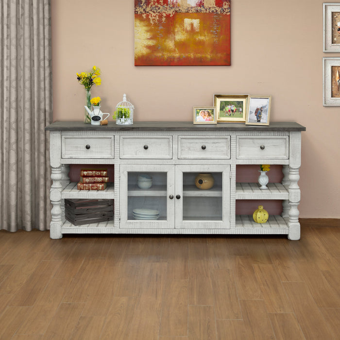 Stonegate TV Stand - 80" - Crafters and Weavers