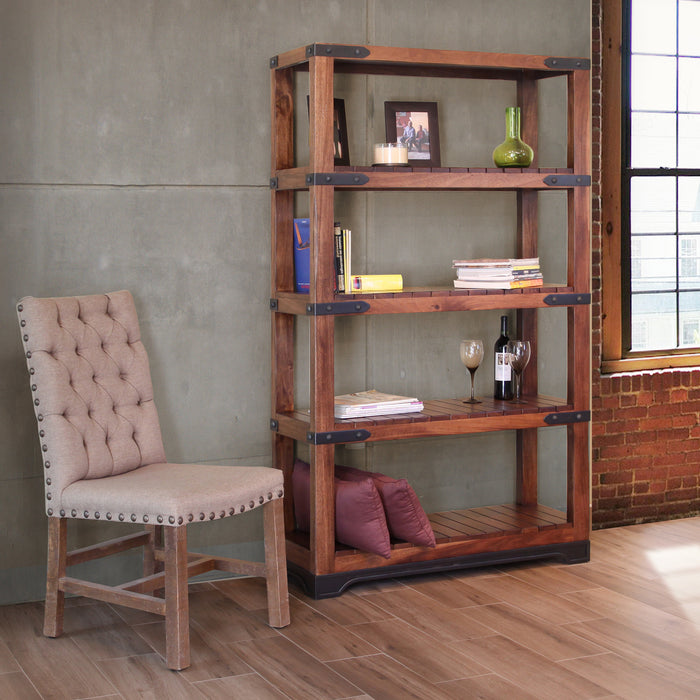 Dymo modular wall bookcase with poles