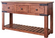 Granville Parota 3 Drawer Console Table - Crafters and Weavers