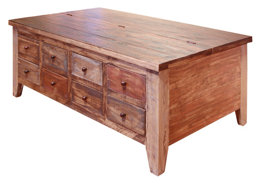 DUPLICATE LISTING *Bayshore Solid Pine Apothecary Coffee Table - Eight Drawers - Crafters and Weavers