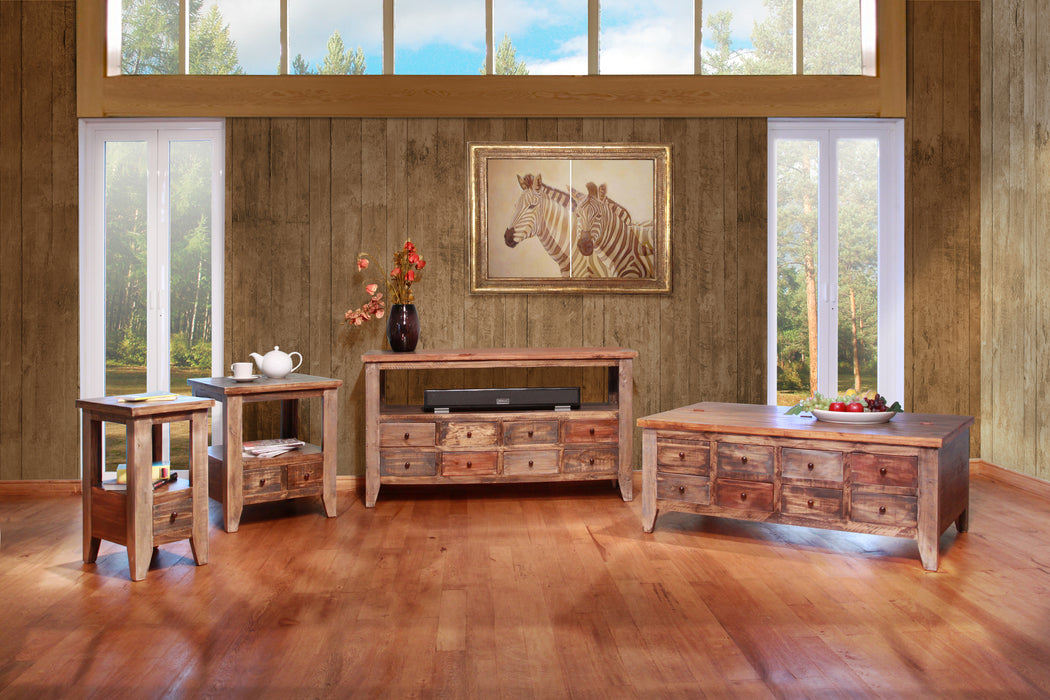 DUPLICATE LISTING *Bayshore Solid Pine Apothecary Coffee Table - Eight Drawers - Crafters and Weavers