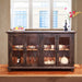 Greenview Charcoal 4 Door Sideboard - 71" - Crafters and Weavers