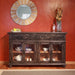 Greenview Charcoal Console Cabinet - 71" - Crafters and Weavers