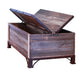 DUPLICATE LISTING Bayview Rustic Pine Wood Coffee Table - Storage Trunk - Crafters and Weavers