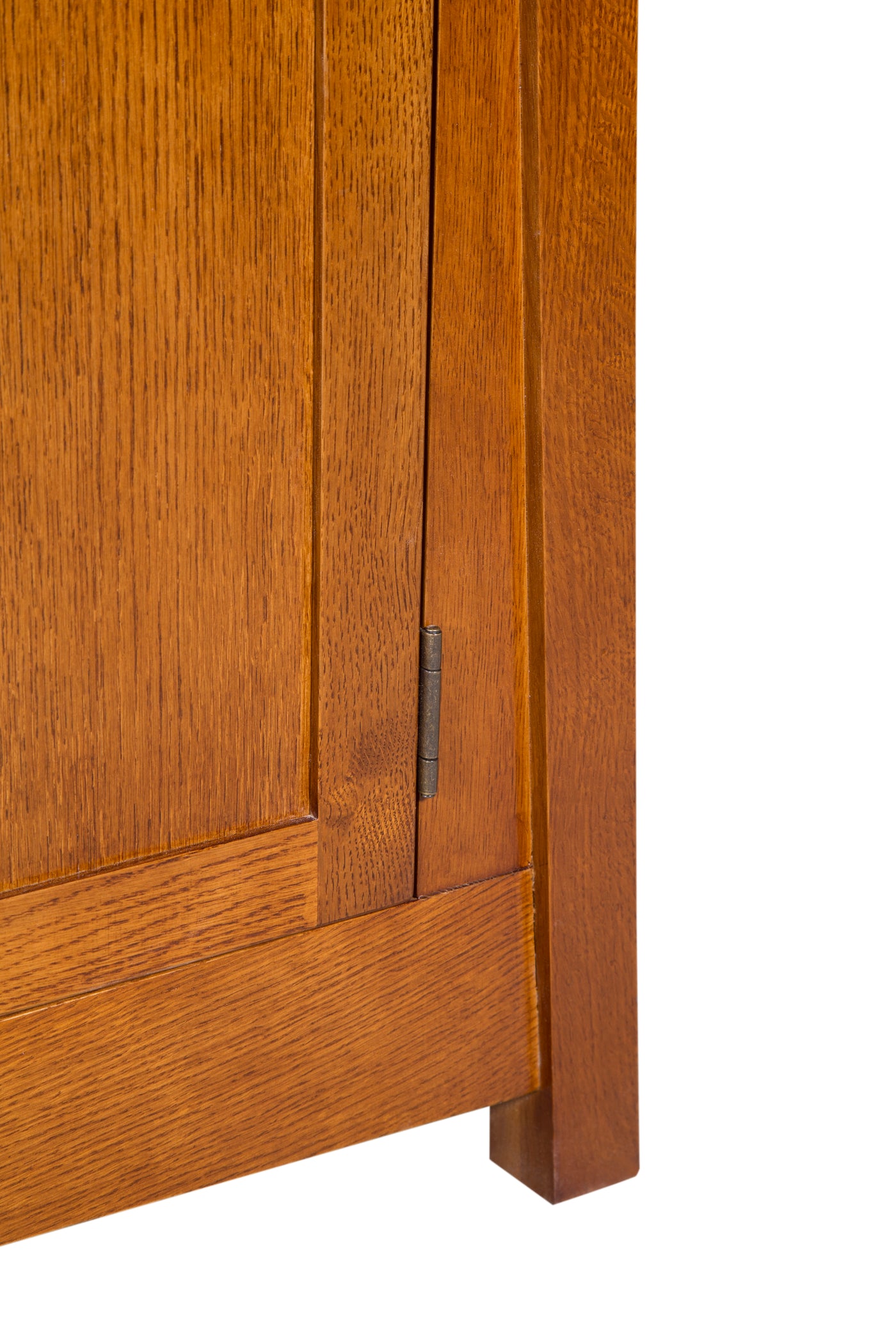 Mission Style Solid Quarter Sawn Oak China Cabinet — Crafters and Weavers