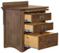 PREORDER Mission Crofter 3 Drawer Nightstand - Walnut (AW) - Crafters and Weavers