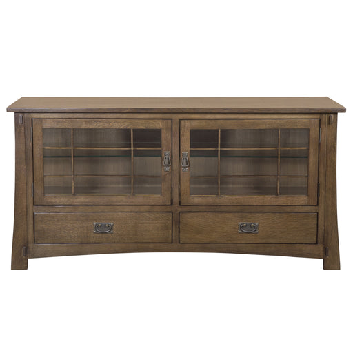 Mission Quarter Sawn Oak 60" TV Stand (2 Colors Available) - Crafters and Weavers