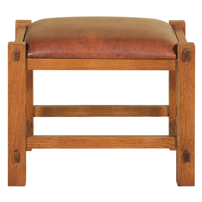 Mission Oak Foot Stool - Wide Spindles (2 Colors Available)