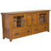 Mission Quarter Sawn Oak 72" TV Stand - Michael's Cherry (MC-A) - Crafters and Weavers