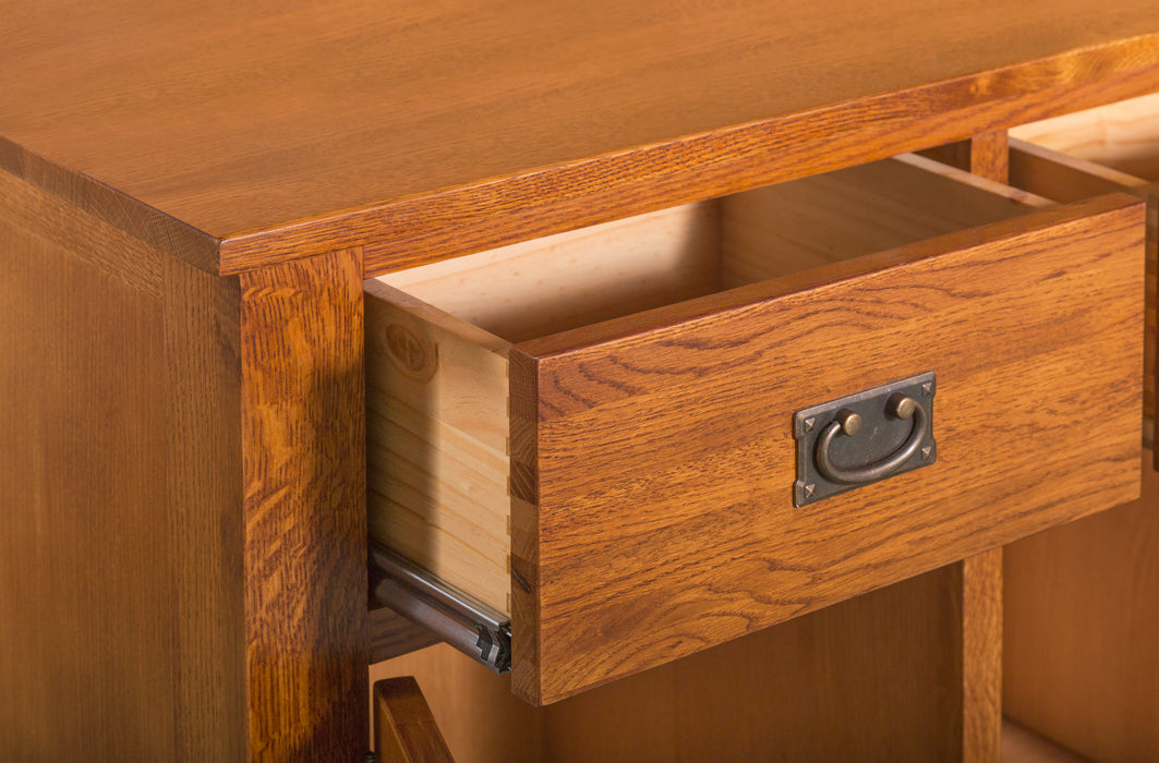 DUPLICATE: Mission Quarter Sawn Oak Sideboard, Console - Michael's Cherry - Crafters and Weavers