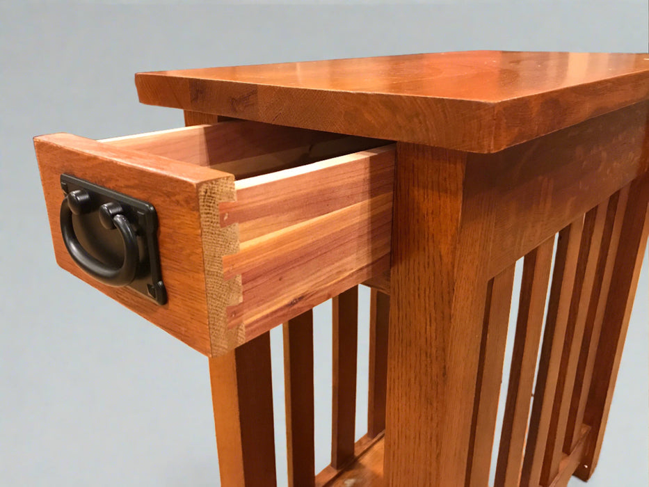 Arts & Crafts 1 Drawer Side Table - Crafters and Weavers