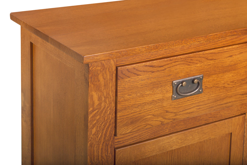 DUPLICATE: Mission Quarter Sawn Oak Sideboard, Console - Michael's Cherry - Crafters and Weavers