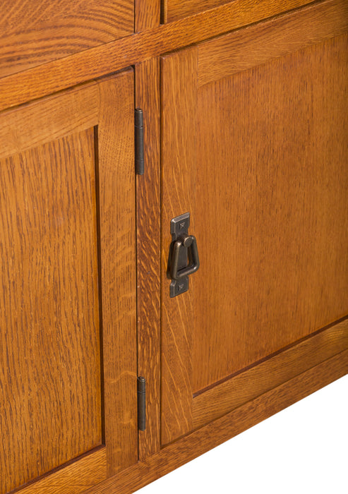 DUPLICATE: Mission Quarter Sawn Oak Sideboard, Console - Michael's Cherry - Crafters and Weavers