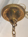 ANTIQUE WILLIAMSON 1920's AMBER CRACKLE GLASS CAST BRASS LANTERN - Crafters and Weavers