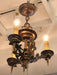 ANTIQUE TUDOR / ARTS & CRAFTS 1920's 3 LIGHT FIXTURE - Crafters and Weavers