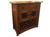 CLOSED LISTING Amish Made Quarter Sawn White Oak Wine Cabinet - 36" - Crafters and Weavers