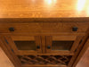 CLOSED LISTING Amish Made Quarter Sawn White Oak Wine Cabinet - 36" - Crafters and Weavers