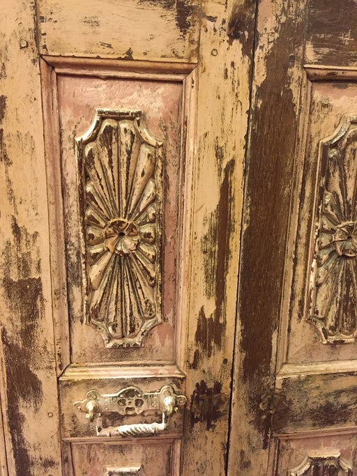 SOLD OUT Antique Painted Cabinet - Crafters and Weavers