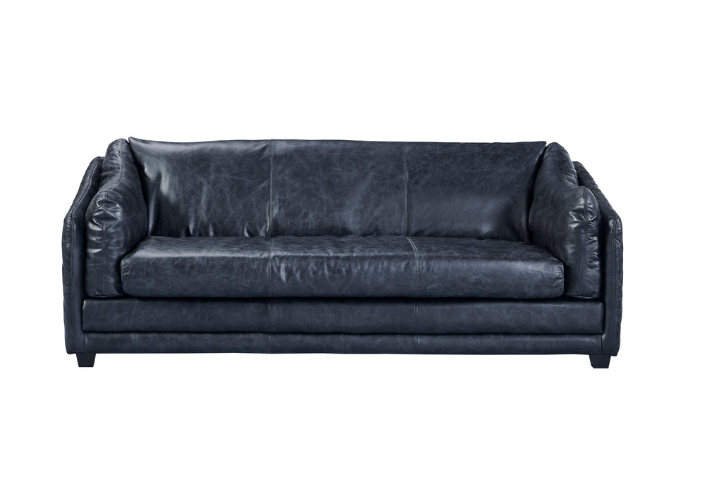 Waco Rustic Modern Sofa - Light Brown Leather
