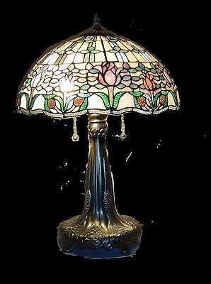 Tiffany style Stained glass Table Lamp HG16231 - Crafters and Weavers