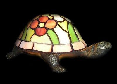 Tiffany style Stained glass Turtle night lamp/ / Table Lamp TL816QN - Crafters and Weavers
