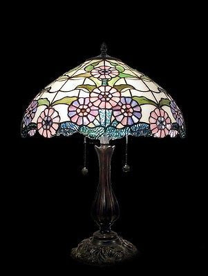 Tiffany style Stained glass Table Lamp QC163123 - Crafters and Weavers