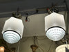 Pair of Art Deco Holophane Flush Mount Fixtures - Crafters and Weavers