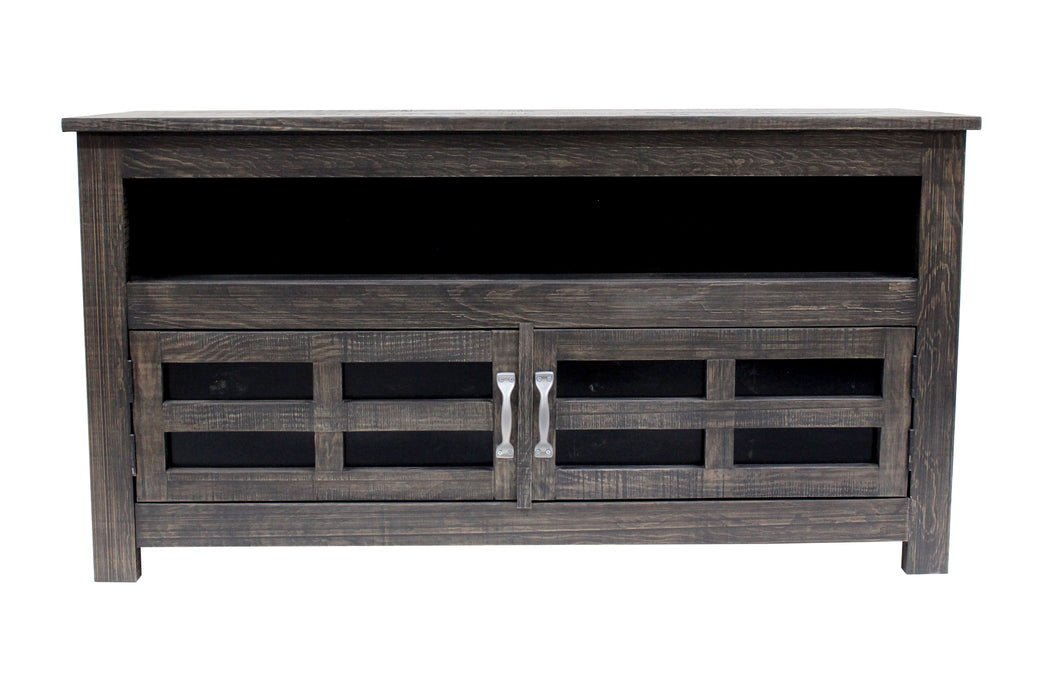 Brooke Glass Door TV Stand - 55" - Crafters and Weavers