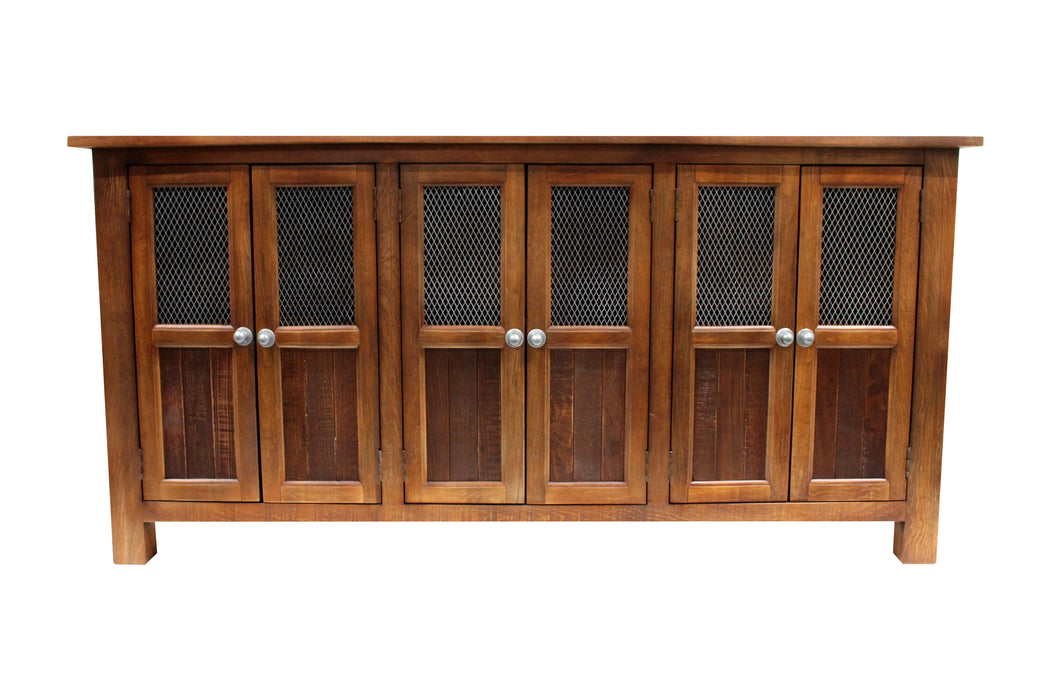 Gaines 6 Door Sideboard - Tobacco - 72" - Crafters and Weavers